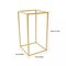 2pcs Square Gold Column Stand Wedding Party Venue Decorative Rack Metal Holder